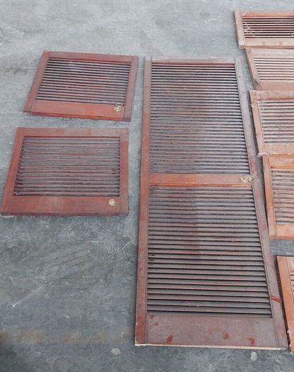 louvered cabinet doors