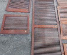 louvered cabinet doors