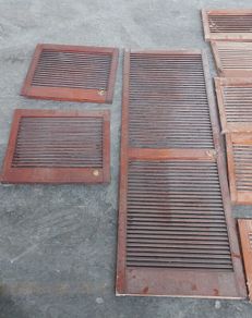 louvered cabinet doors