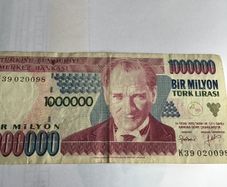 Old Turkey Banknote 1 Million Lirasi
