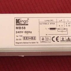 Electromagnetic Balast Kengo Mb58 T8 58w Ballast Magnetic Fluorescent