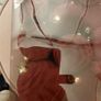 35 burgandy flock christmas baubles Brand new Image 3
