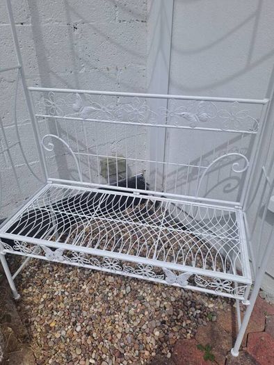 Ornate Metal Garden Bench