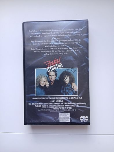 Fatal Attraction VHS Film Timecoded Copy.