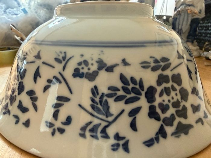 Vintage Bowl Oriental Blue and White
