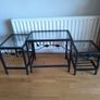 Nest Of 3 Black Metal Tables Image 3