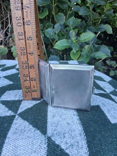 Art Deco Sterling Silver Cigarette Case(101 Grams)