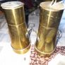 A Pair of Old Trench Art Brass, Postage Available or Collection on all my items Image 2