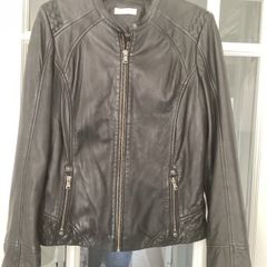 Genuine Sheep's Leather Black Jacket. Size 10