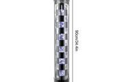 34.4" Barber Shop Led Checked Style Pole Light - Free Delivery Or Pick Up In Store