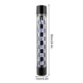 34.4" Barber Shop Led Checked Style Pole Light - Free Delivery Or Pick Up In Store