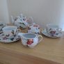 Dunnes Home tea set, for 3 person, contains 11 pcs, including 3 tea cups, 3 saucers, a milk jar, a sugar bowl with lid and a tea pot with lid. Brand new, impeccable conditions. Any scratches, cracks or cips. Image 2