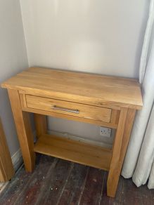 Solid Oak Console Table