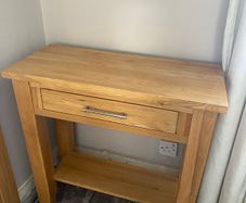 Solid Oak Console Table