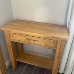 Solid Oak Console Table