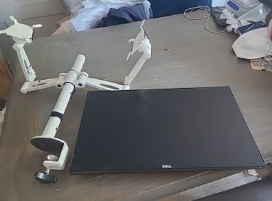 Dell Dual Screen Monitors and Stand