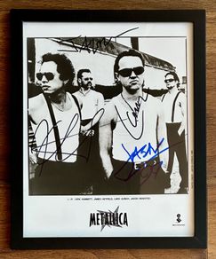 Metallica Hand Signed Photo