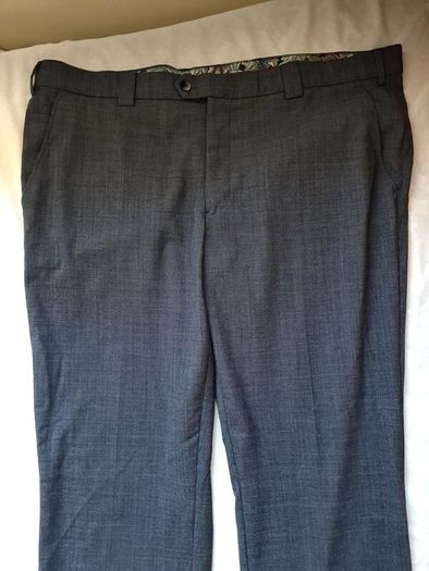 Meyer roma trousers Size 44/32 zip fly grey polyester In excellent condition