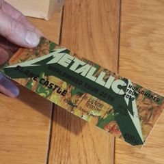 Metallica replica Souvenir concert ticket