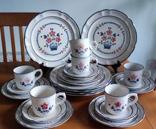 Set For 6 Cumberland Stoneware by Hearthside - BRAMBLEBERRY