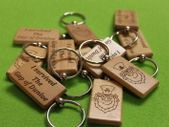 Custom Personalised Car Logo Symbol Harley BMW Honda Keychain Keyrings Gift Wood laser engrave