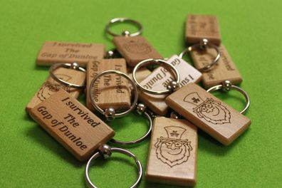 Custom Personalised Car Logo Symbol Harley BMW Honda Keychain Keyrings Gift Wood laser engrave