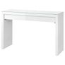 Ikea make up table, white mirror, vanity lights & vanity stool. Image 2