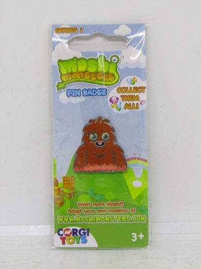 Corgi Moshi Monsters Series 1 Pin Badge Brand New In Packet