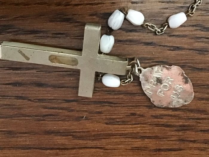 Vintage White Rosary beads from Loudres