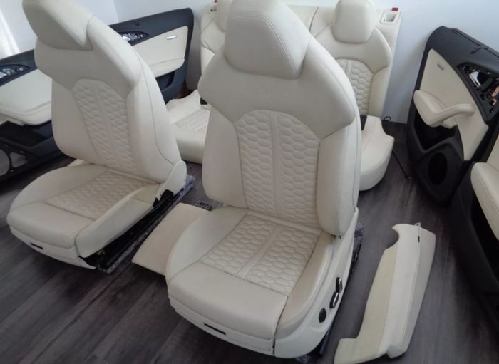 ORIGINAL Audi RS6 C7 21 Inch Alloy Wheels With Brand New Dunlop Potenza Sport Tyres. Audi A6 C7 4G Competition Exclusive Fully Electrical Leather Interior Seats Door Cards Armrest