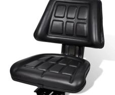 Tractor Seat with Backrest Black
