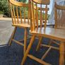 4 x pine dining chairs Image 3