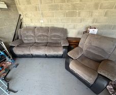 Sofa and armchair (recliners)