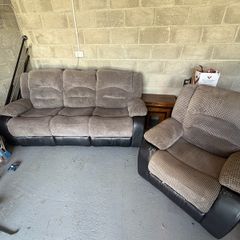 Sofa and armchair (recliners)