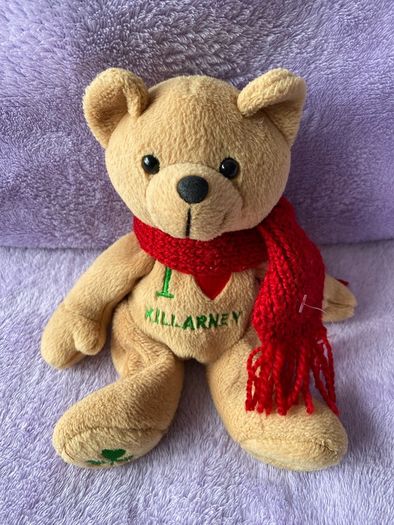 I Heart Killarney Teddy Bear with Red Knitted Scarf