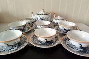 Oriental  Peacock  Eggshell Porcelain Tea Set