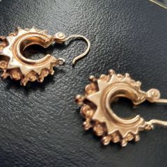 Real gold earrings stamped childs Creote