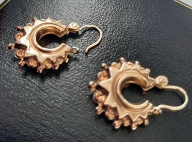 Real gold earrings stamped childs Creote