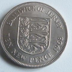 Uncirculated Jersey 10 pence