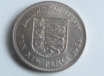 Uncirculated Jersey 10 pence