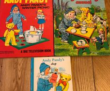 Three Rare Vintage Andy Pandy's Winter Picnic