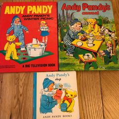 Three Rare Vintage Andy Pandy's Winter Picnic