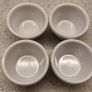 Set of 4 White Porcelain Ramekins / Sauce Pots (Oven Safe) Image 2