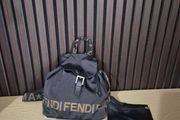 Fendi Vintage Nylon &amp; Leather Back Pack