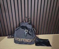 Fendi Vintage Nylon & Leather Back Pack