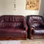 Real leather sofa Image 2