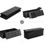BRAND NEW Storage Benches Foldable Stool with Storage Space Home Sofa Ottoman Living Room Furniture Image 4