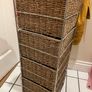 Tall wicker storage unit Image 2