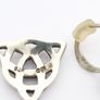 Vintage 925 Sterling Silver Celtic Knot Earrings Image 5