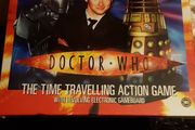 Unopened Dr who action game with electronic game board